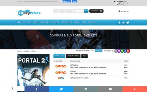 Buy Cheap Portal 2 CD Keys Online • CDKeyPrices.com