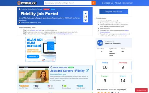 Fidelity Job Portal