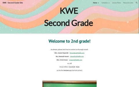 KWE - Second Grade Site - Google Sites