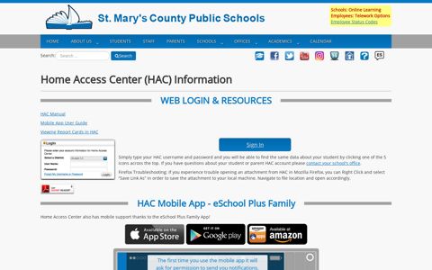 Home Access Center (HAC) - SMCPS