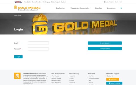 Login - Gold Medal Products