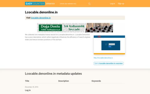 Lcocable Denonline (Lcocable.denonline.in) - Log in