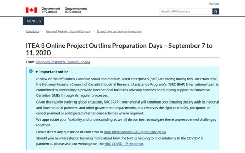 ITEA 3 Online Project Outline Preparation Days – September ...