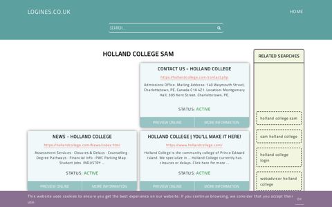 holland college sam - General Information about Login - Logines UK