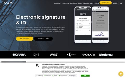 Scrive: Electronic Signature & Identification, drive efficiency ...