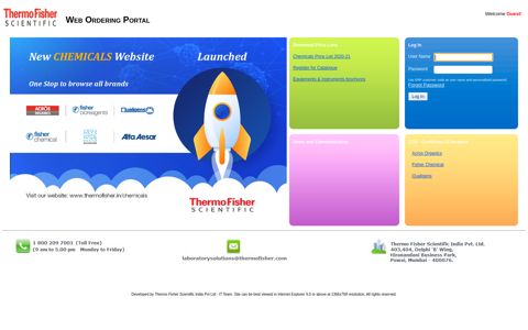 Thermo Fisher - India Dealer Portal