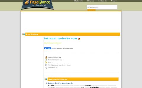 Intranet.meineke.com | PageGlance