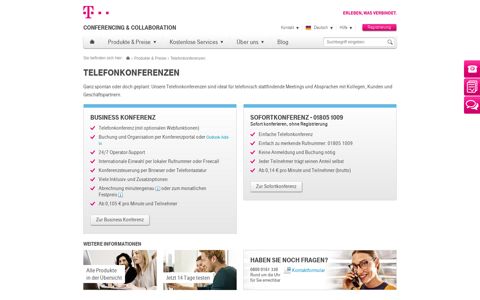 Conferencing & Collaboration - Telefonkonferenzen - Telekom