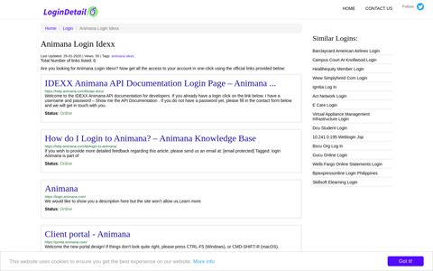 Animana Login Idexx IDEXX Animana API Documentation Login ...