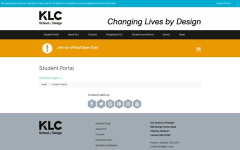 Student Portal | KLC - KLC School of Design