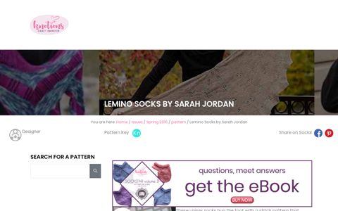 Lemino Socks by Sarah Jordan - knotions