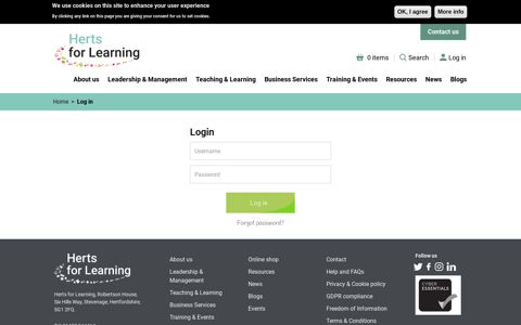 Login - Herts for Learning