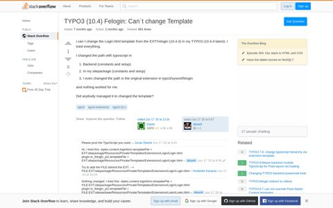 TYPO3 (10.4) Felogin: Can´t change Template - Stack Overflow