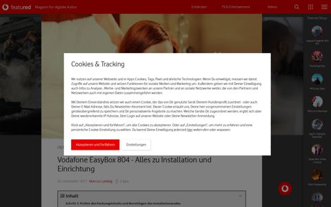 Vodafone EasyBox 804 - Alles zu Installation und Einrichtung