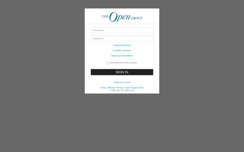 The Open Group Login
