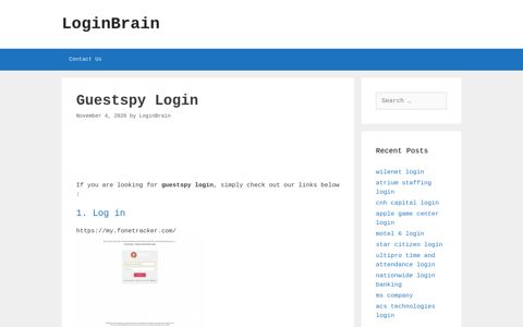 Guestspy - Log In - LoginBrain