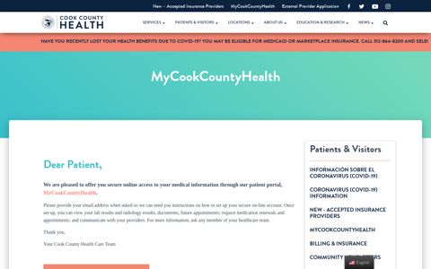 MyCookCountyHealth – Cook County Health