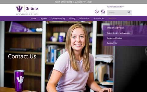 Contact Us - IW Online - Iowa Wesleyan University