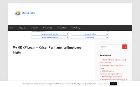 My HR KP Login - Kaiser Permanente Employee Login Guide