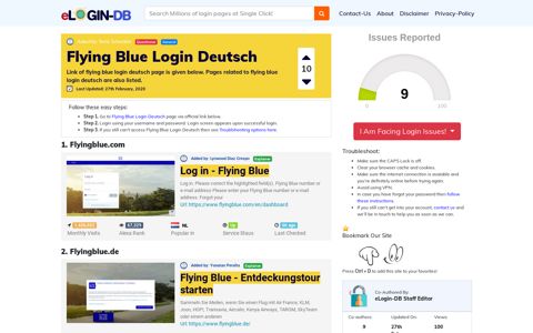 Flying Blue Login Deutsch