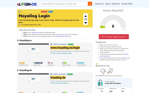 Hoyailog Login - A database full of login pages from all over ...