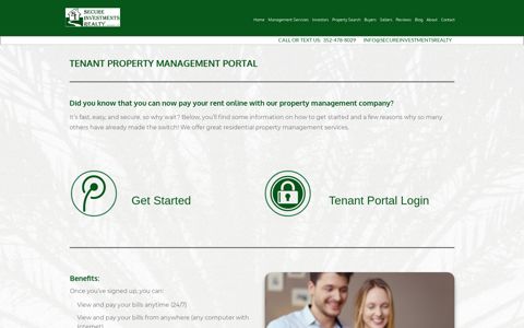 Tenant Portal - Secure Investments Realty