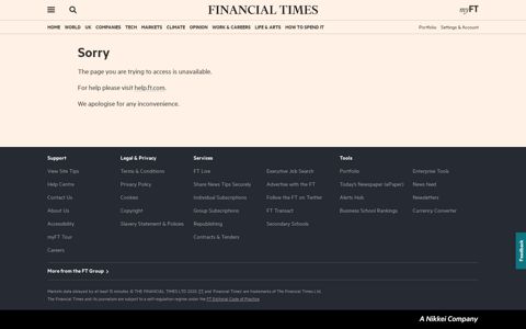 Subscribe to FT.com (Standard FT.com Subscription ...
