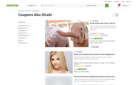 Abu Dhabi Coupons and vouchers. Save up to 70 ... - Groupon