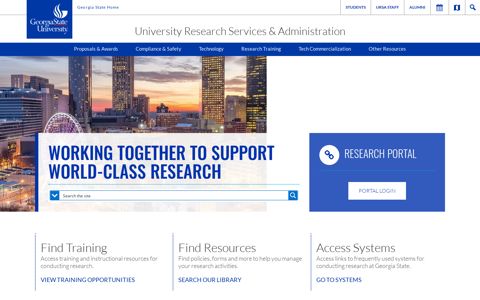 University Research Services & Administration at Georgia State