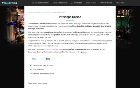 Intertops Classic & Red Online Casino Review | VegasBetting