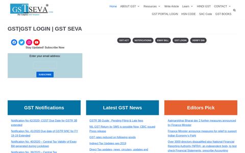GST : GSTSEVA - Goods and Services tax gst.gov.in login