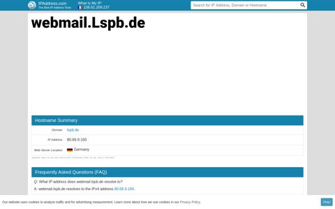 ▷ webmail.Lspb.de : Lernstatt Paderborn E-Mail WebApp