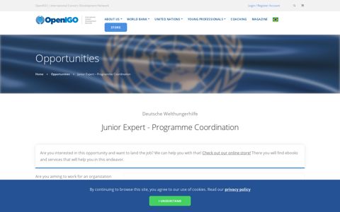 Junior Expert - Programme Coordination - OpenIGO