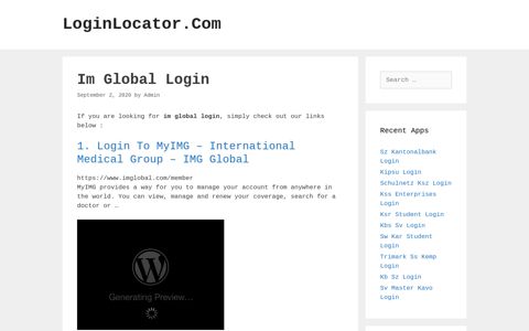 Im Global Login - LoginLocator.Com