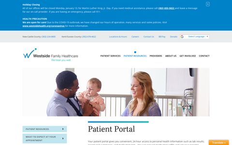 Patient Portal – Westside Family Healthcare