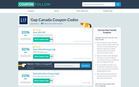 Gapcanada.ca Coupon Codes 2020 (60% discount ...