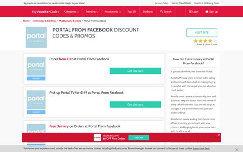 Portal From Facebook Discount Codes & Promos - £50 Off at ...