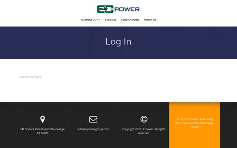 Log In | EC Power