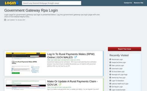 Government Gateway Rpa Login - Loginii.com