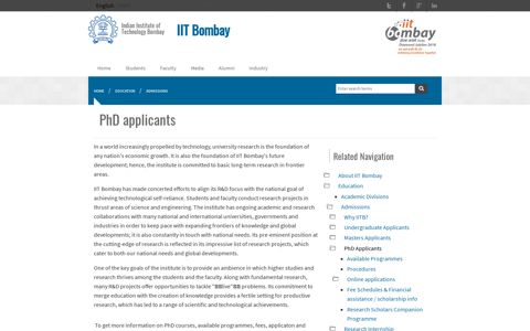 PhD applicants | IIT Bombay