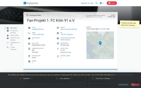 Fan-Projekt 1. FC Köln 91 e.V. | Implisense