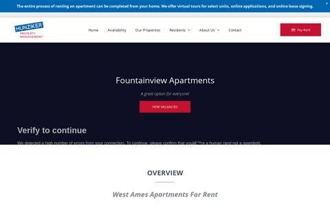 Fountainview Apartments - 1, 2, and 3 Bedroom Ames ...