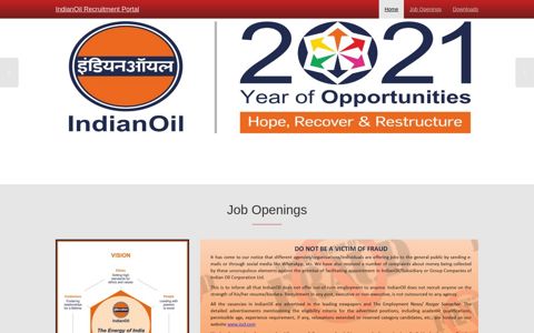 IndianOil Recruitment Portal