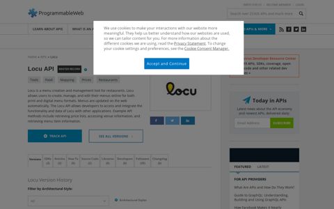 Locu API | ProgrammableWeb