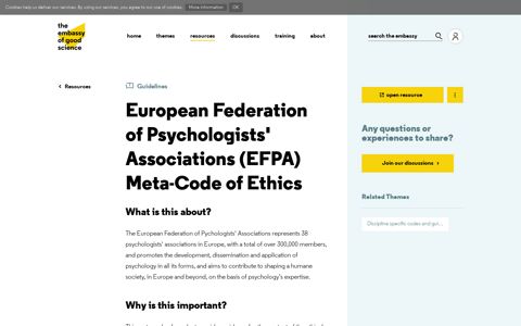 European Federation of Psychologists' Associations (EFPA) Meta ...