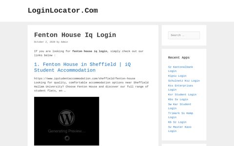 Fenton House Iq Login - LoginLocator.Com