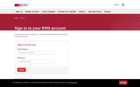 Sign in to ifrs.org