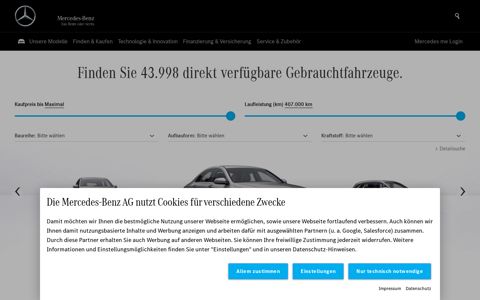 Mercedes-Benz neu & gebraucht kaufen - Fahrzeugsuche ...