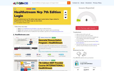 Healthstream Nrp 7th Edition Login