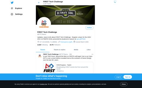 FIRST Tech Challenge (@FTCTeams) | Twitter